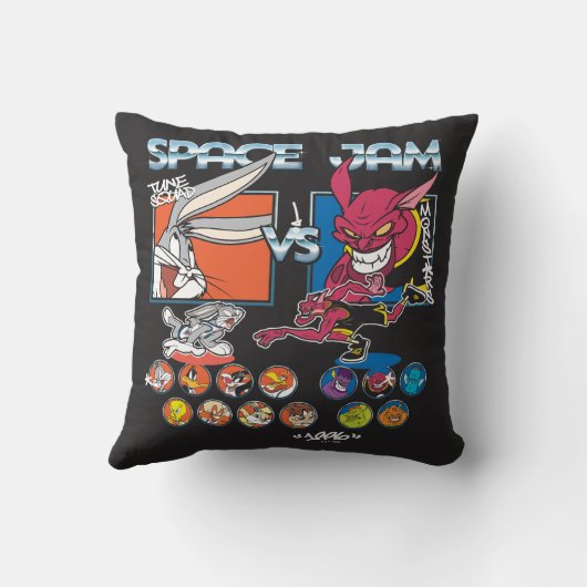 SPACE JAM™ TUNE SQUAD™ VS Monstars Roster Graphic クッション (裏面)