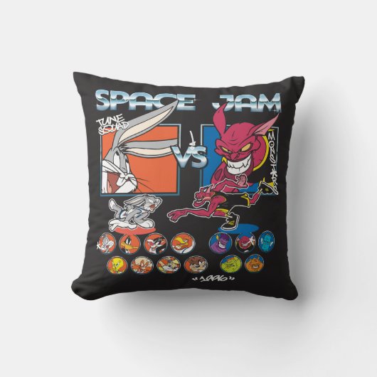 SPACE JAM™ TUNE SQUAD™ VS Monstars Roster Graphic クッション (正面)