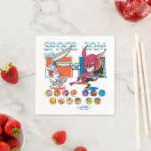 SPACE JAM™ TUNE SQUAD™ VS Monstars Roster Graphic スタンダードカクテルナプキン (インサイチュ)