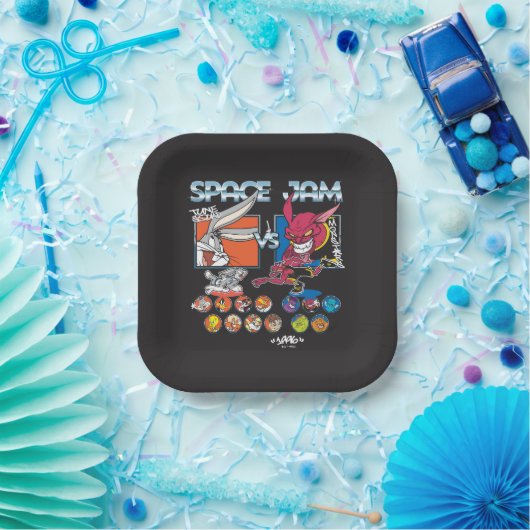 SPACE JAM™ TUNE SQUAD™ VS Monstars Roster Graphic ペーパープレート (パーティー)
