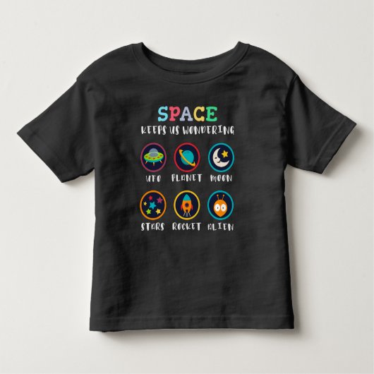 Space keeps us wondering トドラーTシャツ (正面)