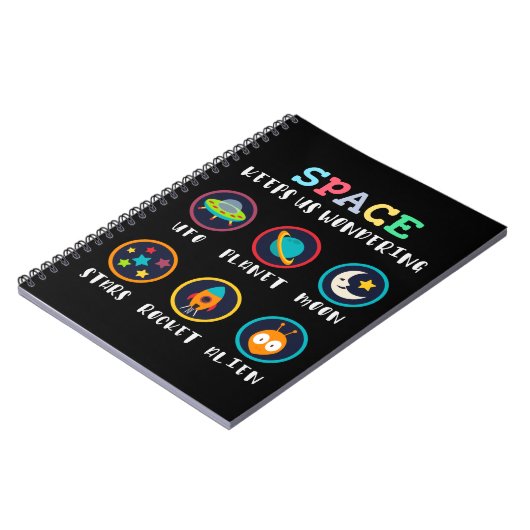 Space keeps us wondering ノートブック (左側)