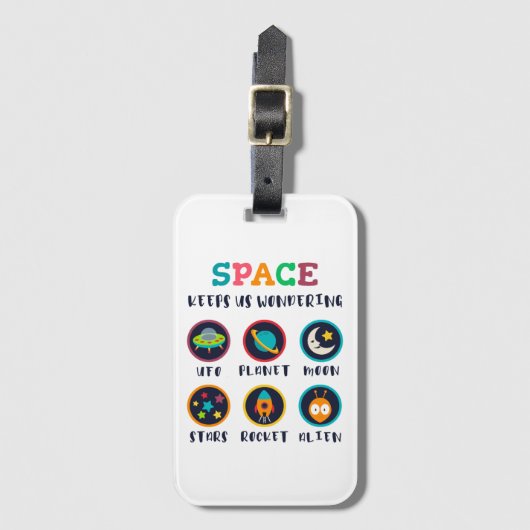 Space keeps us wondering ラゲッジタグ (正面縦)
