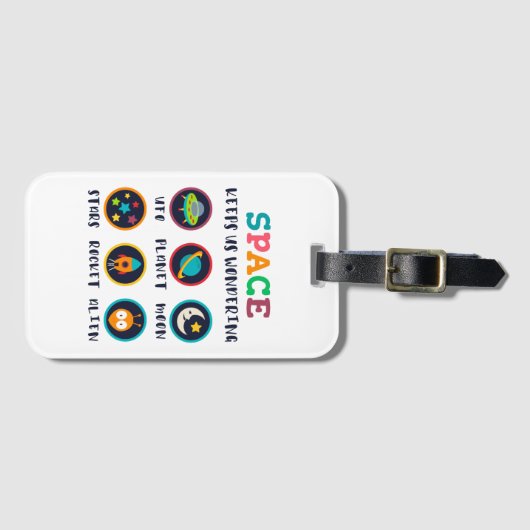 Space keeps us wondering ラゲッジタグ (正面横)