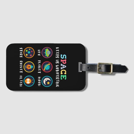 Space keeps us wondering ラゲッジタグ (正面横)