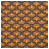 Space Lily Mustard Print ファブリック (見本)