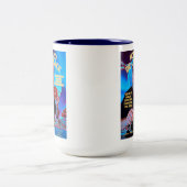 Space Lobster Poster Mug ツートーンマグカップ (中央)