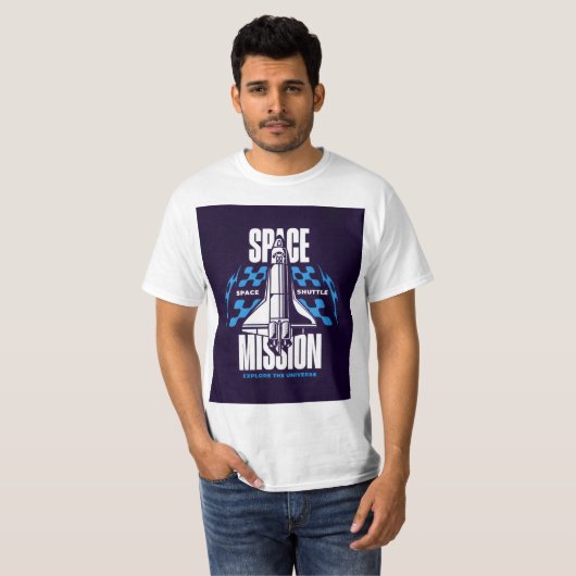 Space Mission – Explore the Universe Tシャツ (正面フル)