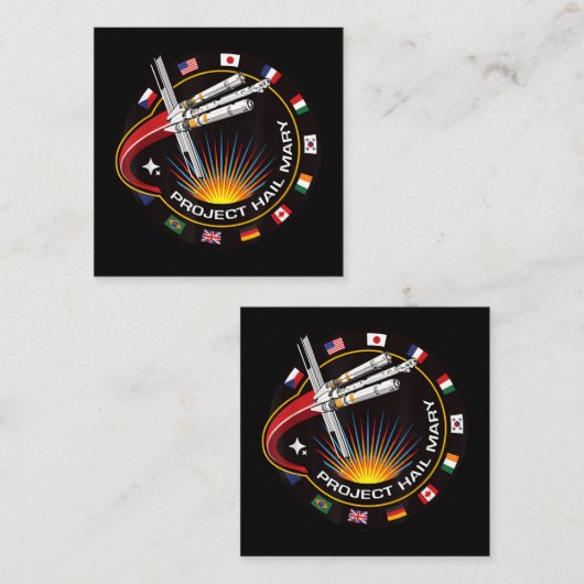 Space Mission Patch エンクロージャーカード (正面/裏面)