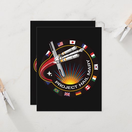 Space Mission Patch カード (正面/裏面インサイチュ)