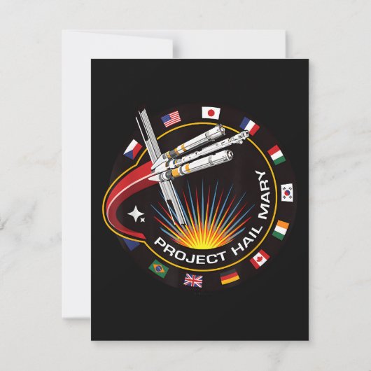 Space Mission Patch カード (裏面)