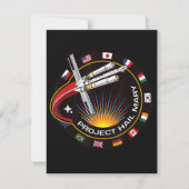 Space Mission Patch サンキューカード (裏面)