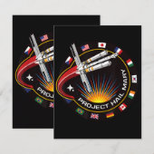 Space Mission Patch サンキューカード (正面/裏面)