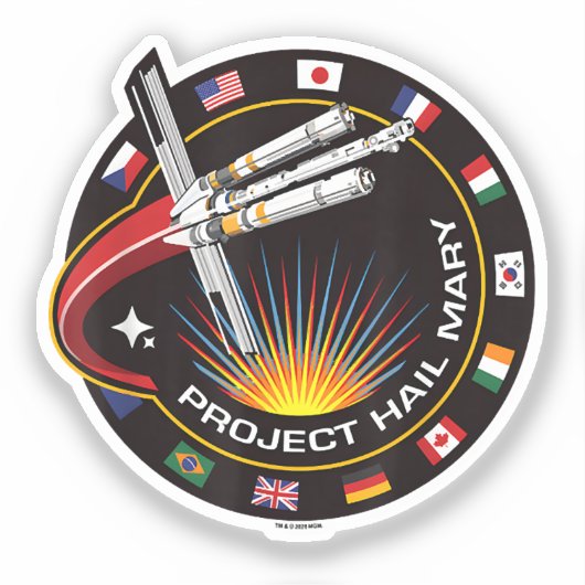 Space Mission Patch シール (正面)
