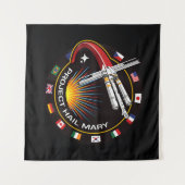 Space Mission Patch タペストリー (正面(横))