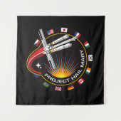 Space Mission Patch タペストリー (正面)