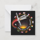 Space Mission Patch ノートカード (正面)