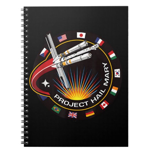 Space Mission Patch ノートブック (正面)