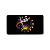 Space Mission Patch ラベル (正面)