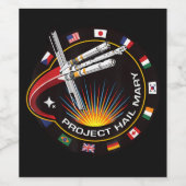 Space Mission Patch ワインラベル (シングルラベル)