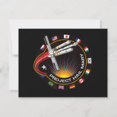 Space Mission Patch 招待状 (裏面)