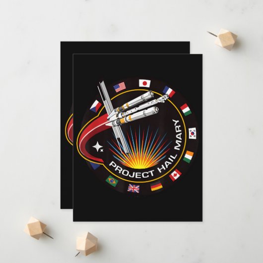 Space Mission Patch 案内状 (正面/裏面インサイチュ)