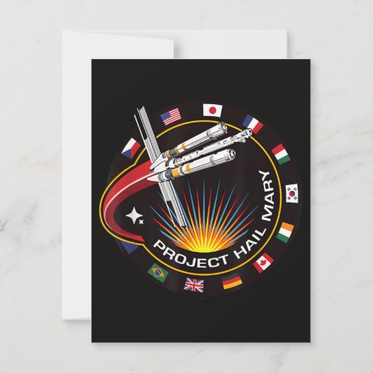 Space Mission Patch 案内状 (裏面)