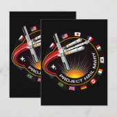 Space Mission Patch 案内状 (正面/裏面)