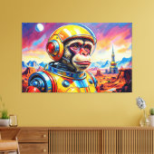 SPACE MONKEY-10 キャンバスプリント (インサイチュ (リビング))