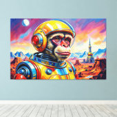 SPACE MONKEY-10 キャンバスプリント (インサイチュ (ウッドフロア))