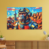 SPACE MONKEY-7 キャンバスプリント (インサイチュ (リビング))