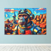 SPACE MONKEY-7 キャンバスプリント (インサイチュ (ウッドフロア))