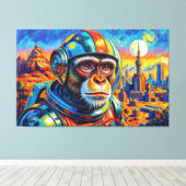 SPACE MONKEY-8 キャンバスプリント (インサイチュ (ウッドフロア))