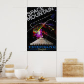 Space Mountain Disneyland Attraction Poster Print ポスター (キッチン)