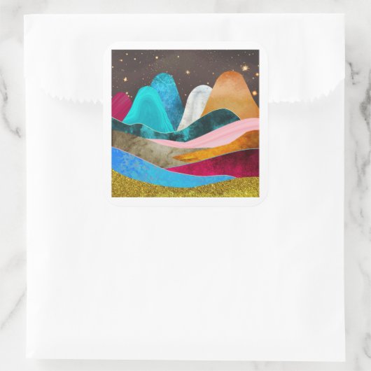 Space Mountains スクエアシール (バッグ)