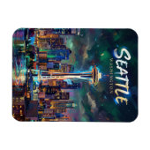 Space Needle USA マグネット (横)