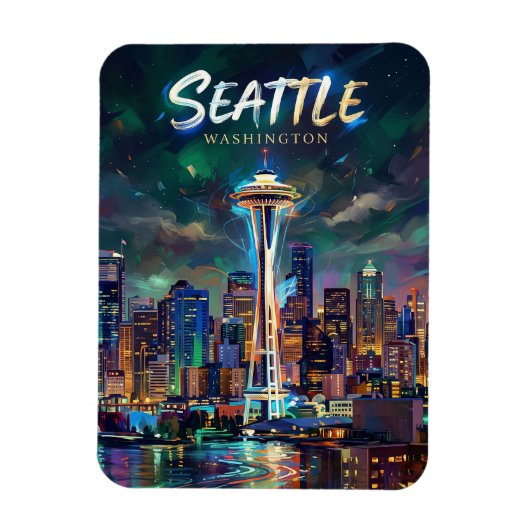 Space Needle USA マグネット (縦)
