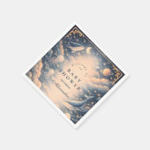 Space Ocean Whales Baby Shower スタンダードカクテルナプキン (角)