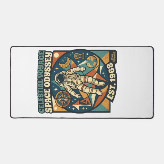Space Odyssey – Cosmic Adventure for Space Lovers デスクマット (正面)
