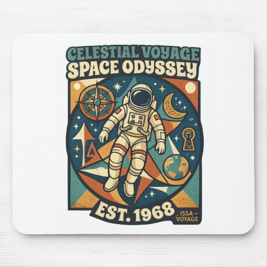 Space Odyssey – Cosmic Adventure for Space Lovers マウスパッド (正面)
