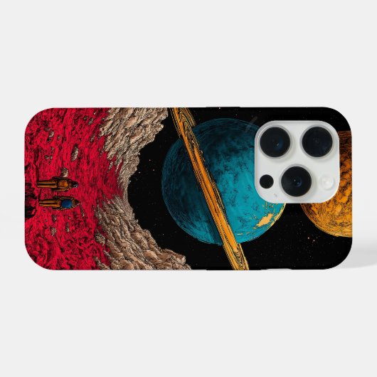 Space Odyssey Phone Case iPhoneケース (裏面横)