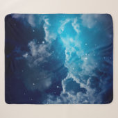 Space of night sky with cloud and starssky,night,b シェルパブランケット (正面(横))