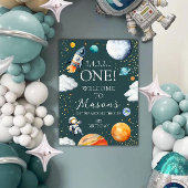 Space One Birthday Welcome Poster ポスター