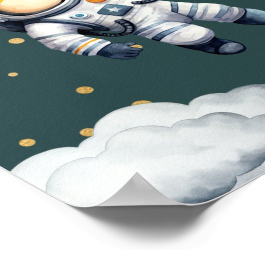 Space One Birthday Welcome Poster ポスター (角)