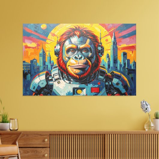 SPACE ORANGUTAN -6 キャンバスプリント (インサイチュ (リビング))