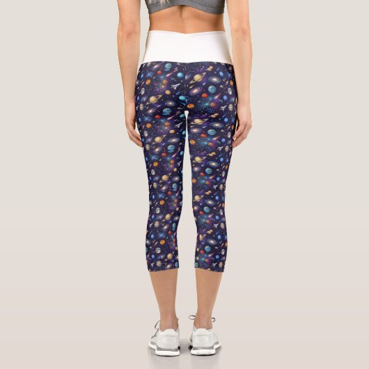 Space Pattern  カプリレギンス (裏面)