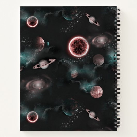 Space Pattern  ノートブック (裏面)