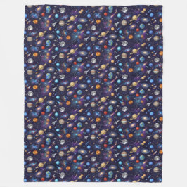 Space Pattern  フリースブランケット