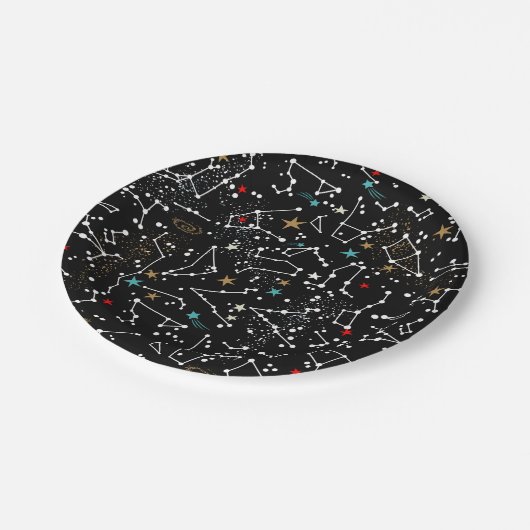 Space Pattern  ペーパープレート (アングル)