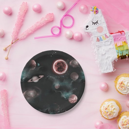 Space Pattern  ペーパープレート (パーティー)